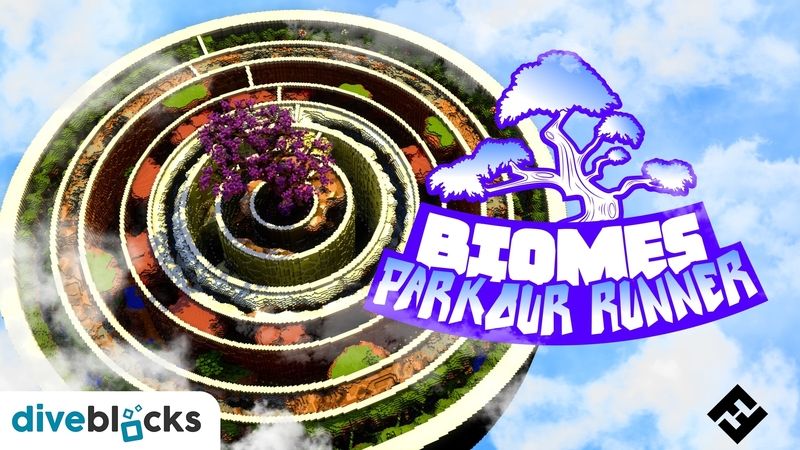 Parkour Runner: Biomes on the Minecraft Marketplace by Diveblocks