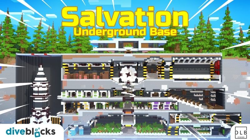 Salvation Underground Base on the Minecraft Marketplace by Diveblocks