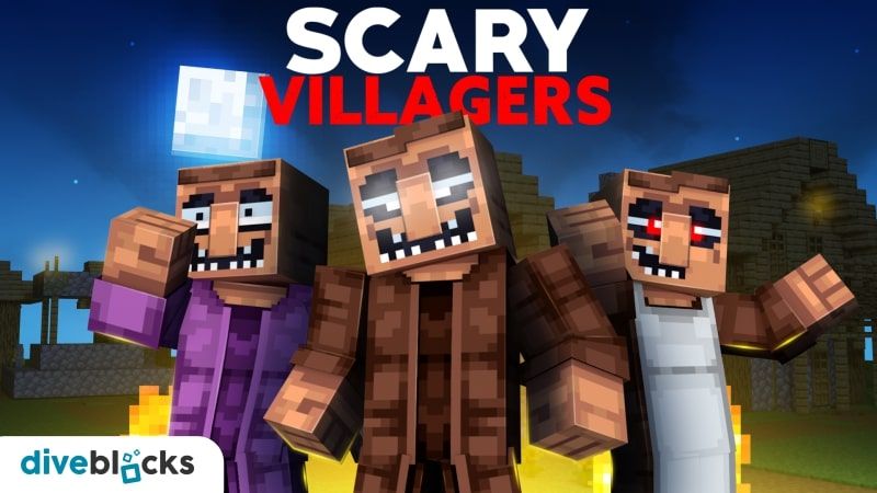 Scary Villagers on the Minecraft Marketplace by Diveblocks