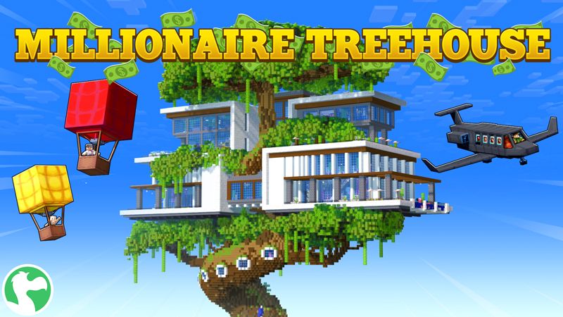 Millionaire Treehouse on the Minecraft Marketplace by Dodo Studios