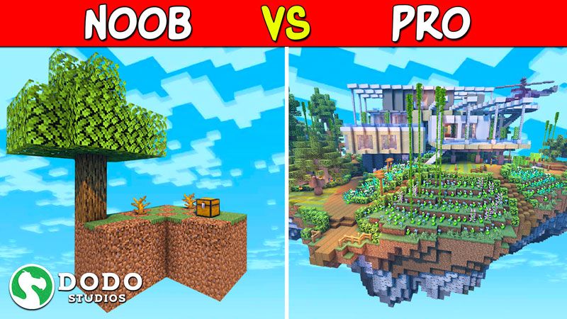 Noob VS Pro Skyblock on the Minecraft Marketplace by Dodo Studios