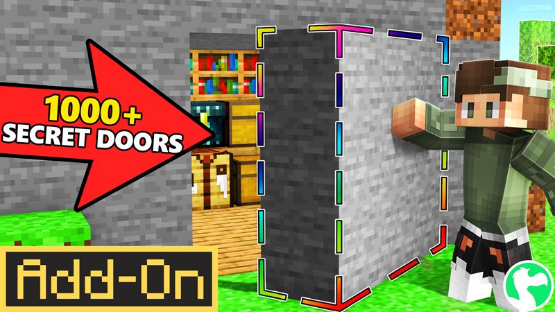 Secret Doors Add-On on the Minecraft Marketplace by Dodo Studios