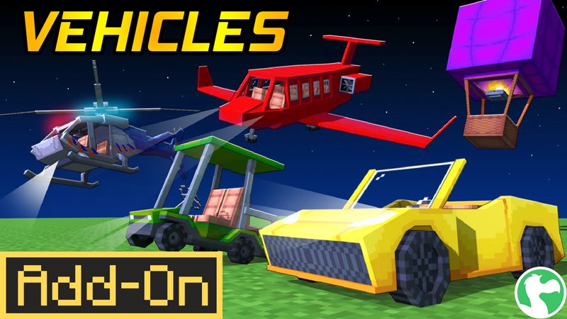 VEHICLES Add-On on the Minecraft Marketplace by Dodo Studios