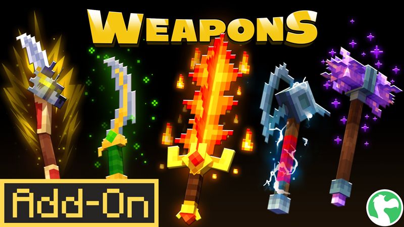 WEAPONS Add-On on the Minecraft Marketplace by Dodo Studios