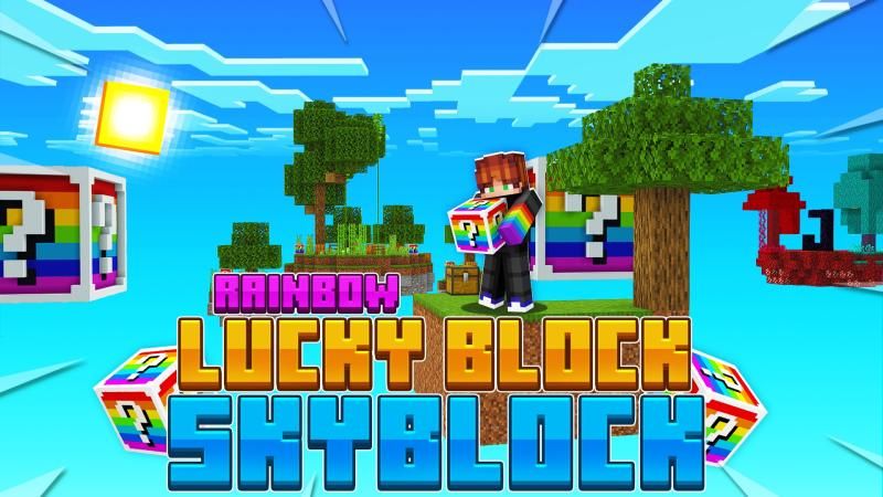 Rainbow Lucky Block Skyblock on the Minecraft Marketplace by DogHouse