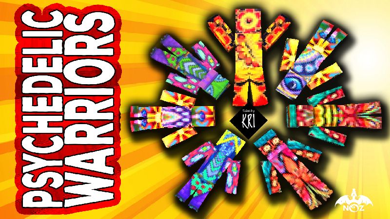 Psychedelic Warriors on the Minecraft Marketplace by Dragnoz