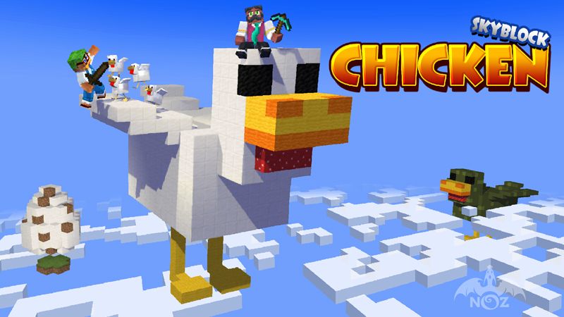 Skyblock: Chicken Rampage on the Minecraft Marketplace by Dragnoz