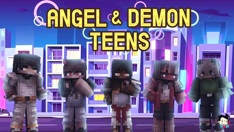 Angel and Demon Teens on the Minecraft Marketplace by Duh