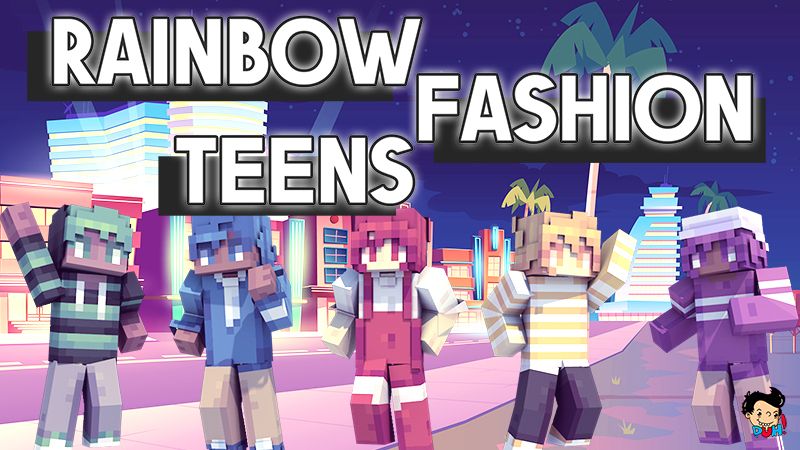 Rainbow Fashion Teens on the Minecraft Marketplace by Duh