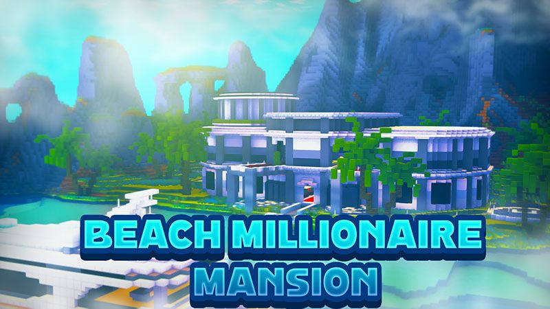 Beach Millionaire Mansion on the Minecraft Marketplace by Eco Studios