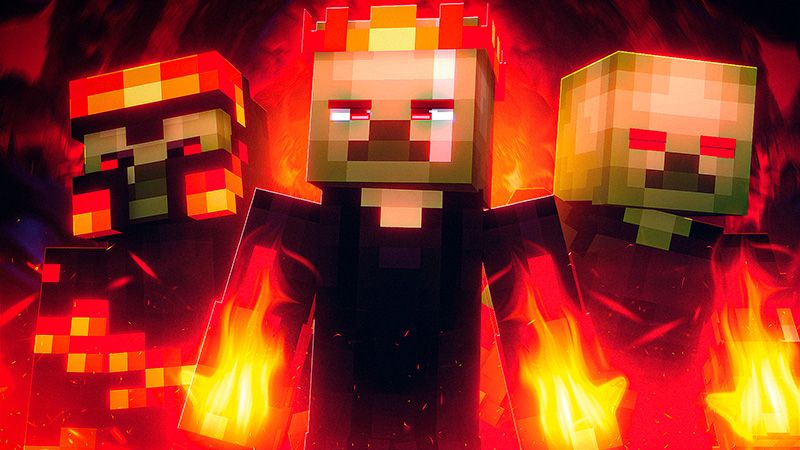 Fire Zombies on the Minecraft Marketplace by Eco Studios