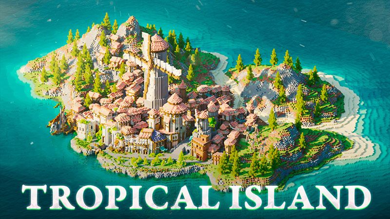 Tropical Island on the Minecraft Marketplace by Eco Studios