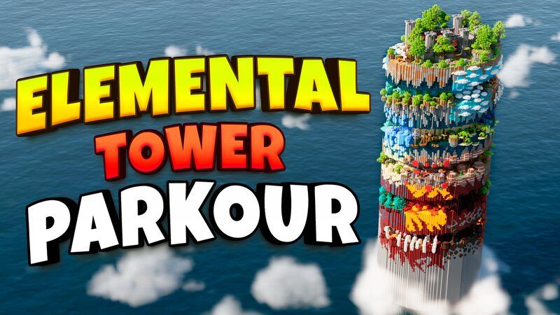 Elemental Tower Parkour on the Minecraft Marketplace by Eescal Studios