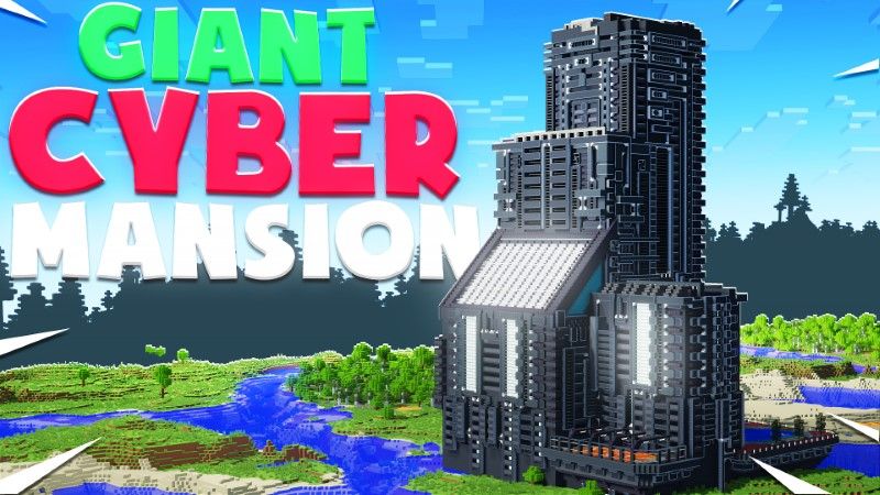 Giant Cyber Mansion on the Minecraft Marketplace by Eescal Studios