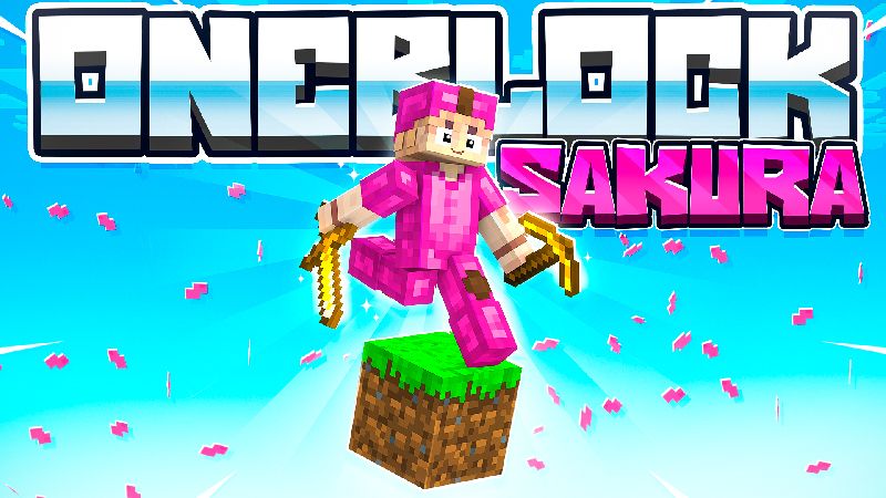 One Block Sakura on the Minecraft Marketplace by Eescal Studios