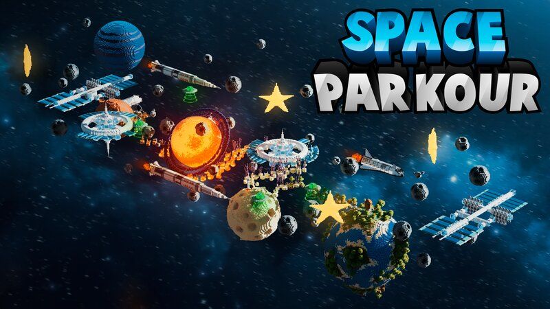 Space Parkour on the Minecraft Marketplace by Eescal Studios