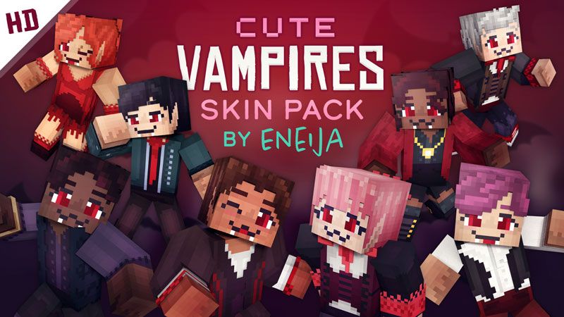 Cute Vampires HD Skin Pack on the Minecraft Marketplace by Eneija