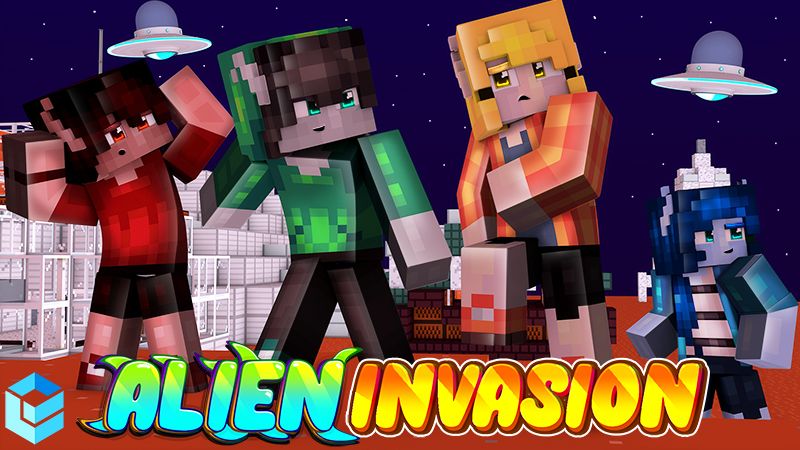 Alien Invasion on the Minecraft Marketplace by Entity Builds