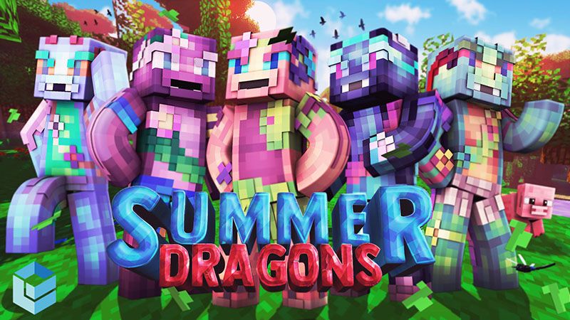 Summer Dragons on the Minecraft Marketplace by Entity Builds