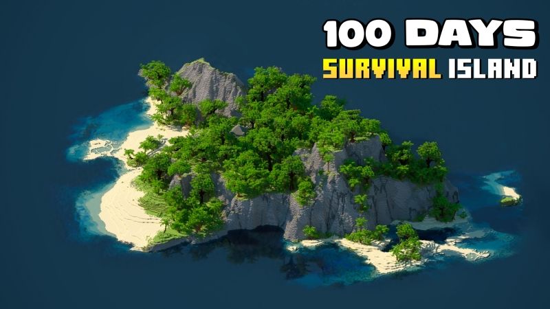 100 Days: Survival Island on the Minecraft Marketplace by Fall Studios