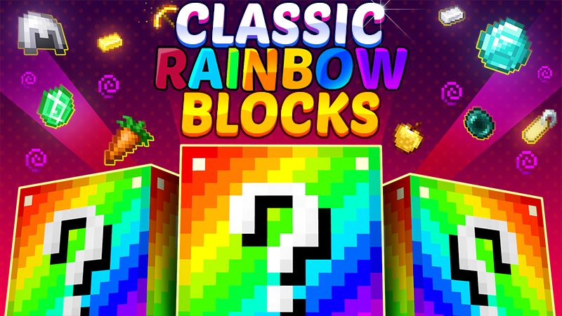 Classic Rainbow Blocks on the Minecraft Marketplace by Fall Studios