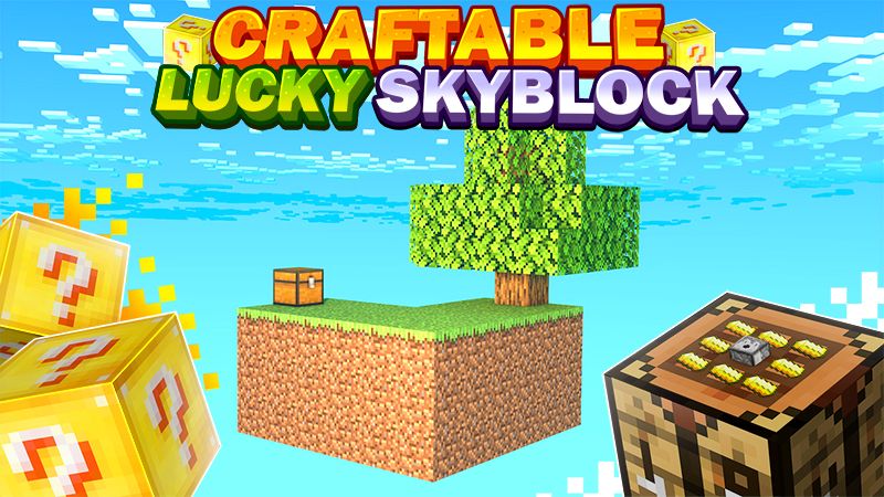 Craftable Lucky Skyblock on the Minecraft Marketplace by Fall Studios