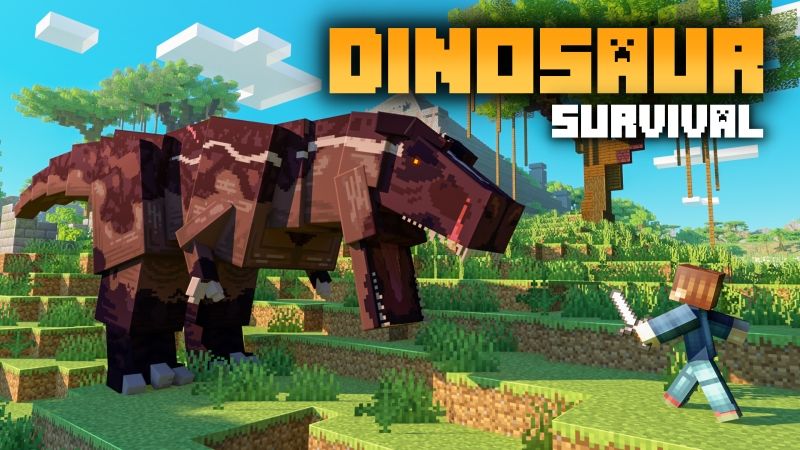 Dinosaur Survival on the Minecraft Marketplace by Fall Studios