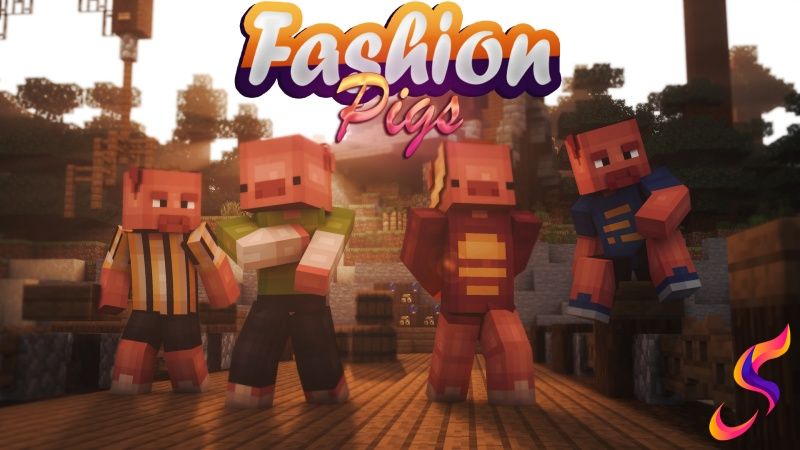 Fashion Pigs on the Minecraft Marketplace by Fall Studios