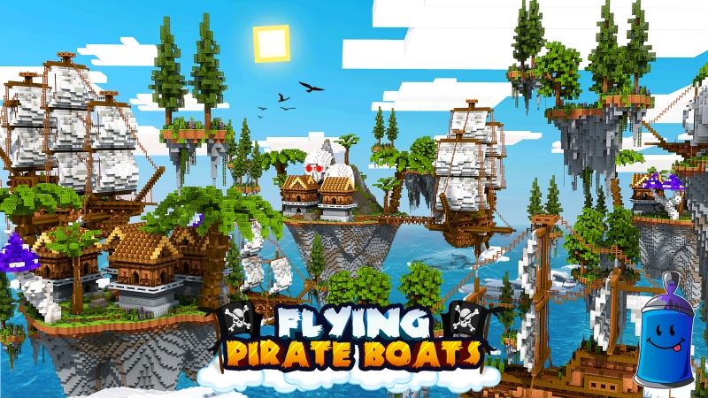 Flying Pirate Boats on the Minecraft Marketplace by Fall Studios