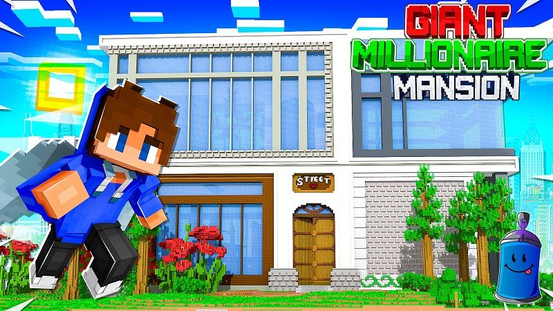 Giant Millionaire Mansion on the Minecraft Marketplace by Fall Studios