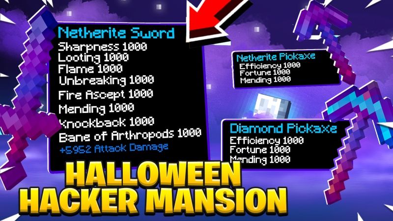 Halloween Hacker Mansion on the Minecraft Marketplace by Fall Studios