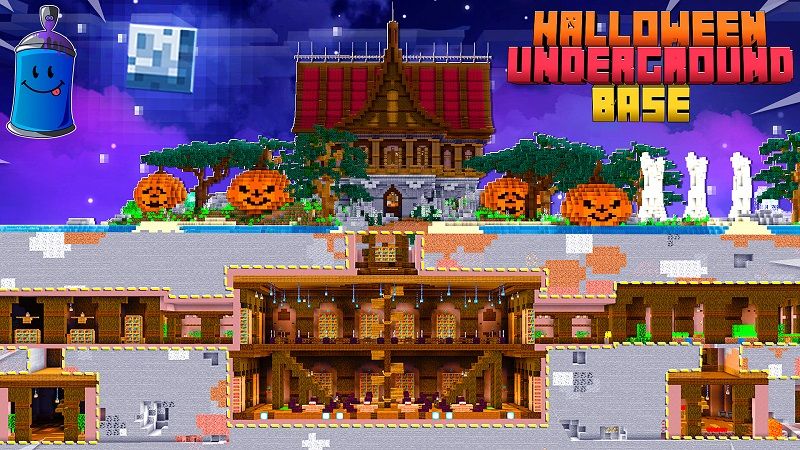 Halloween Underground Base on the Minecraft Marketplace by Fall Studios