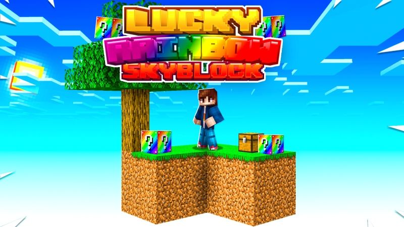 Lucky Rainbow Skyblock on the Minecraft Marketplace by Fall Studios