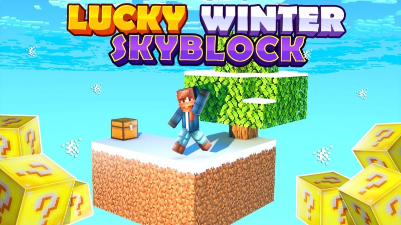 Lucky Winter Skyblock on the Minecraft Marketplace by Fall Studios