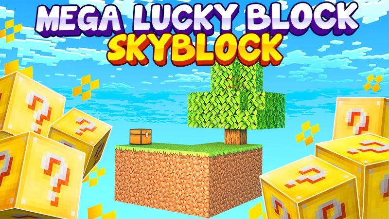 Mega Lucky Block Skyblock on the Minecraft Marketplace by Fall Studios