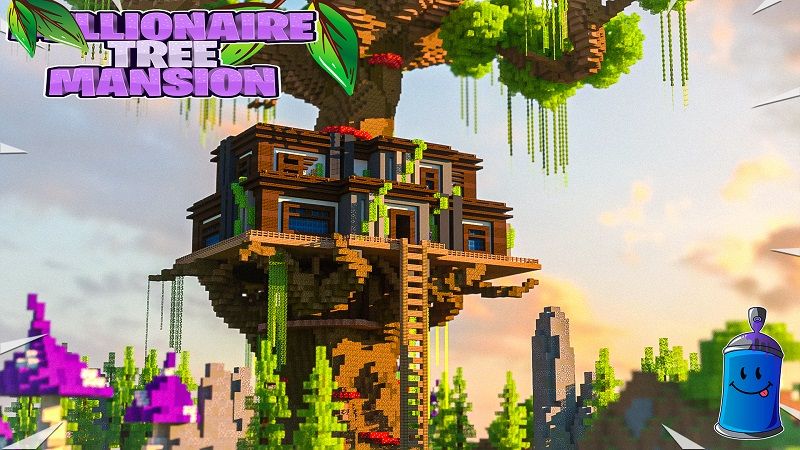 Millionaire Tree Mansion on the Minecraft Marketplace by Fall Studios