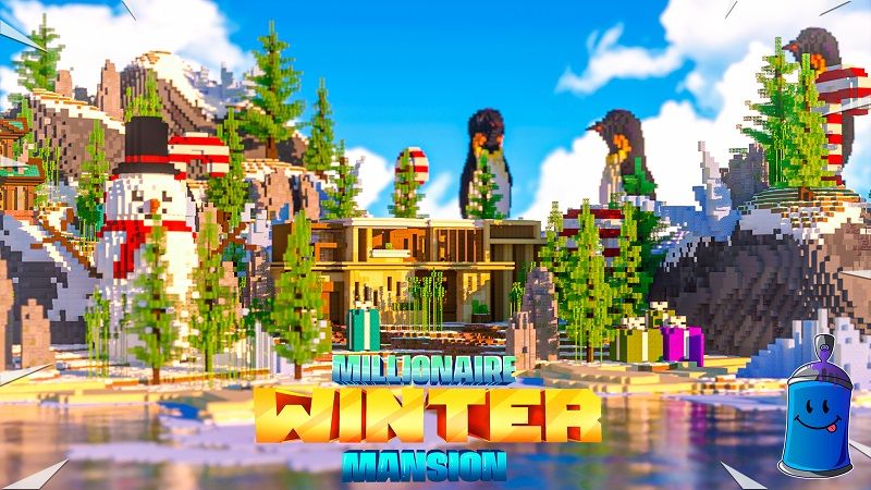 Millionaire Winter Mansion! on the Minecraft Marketplace by Fall Studios