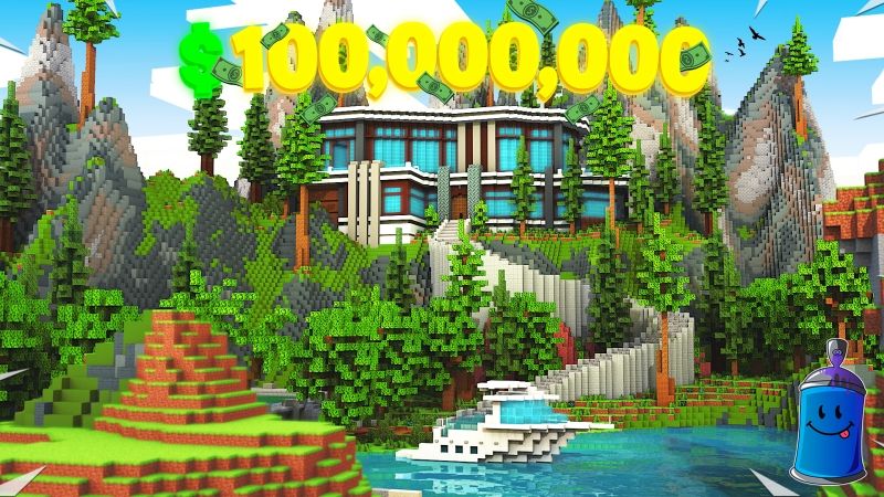 Mountain Millionaire Mansion on the Minecraft Marketplace by Fall Studios