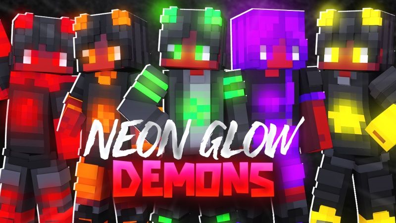 Neon Glow Demons on the Minecraft Marketplace by Fall Studios