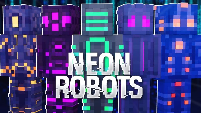 Neon Robots on the Minecraft Marketplace by Fall Studios