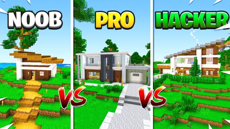 Noob vs Pro vs Hacker on the Minecraft Marketplace by Fall Studios