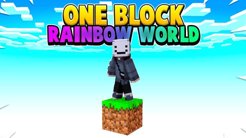 One Block Rainbow World on the Minecraft Marketplace by Fall Studios