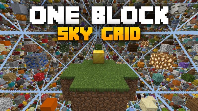 One Block Sky Grid on the Minecraft Marketplace by Fall Studios