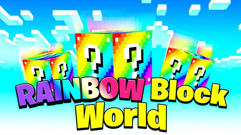 Rainbow Block World on the Minecraft Marketplace by Fall Studios