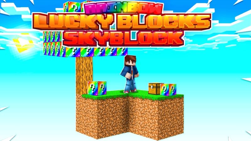 Rainbow Lucky Blocks Skyblock on the Minecraft Marketplace by Fall Studios