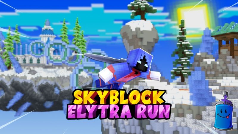 Skyblock Elytra Run on the Minecraft Marketplace by Fall Studios