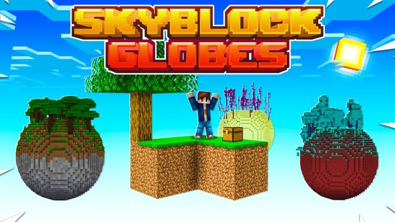 Skyblock Globes on the Minecraft Marketplace by Fall Studios