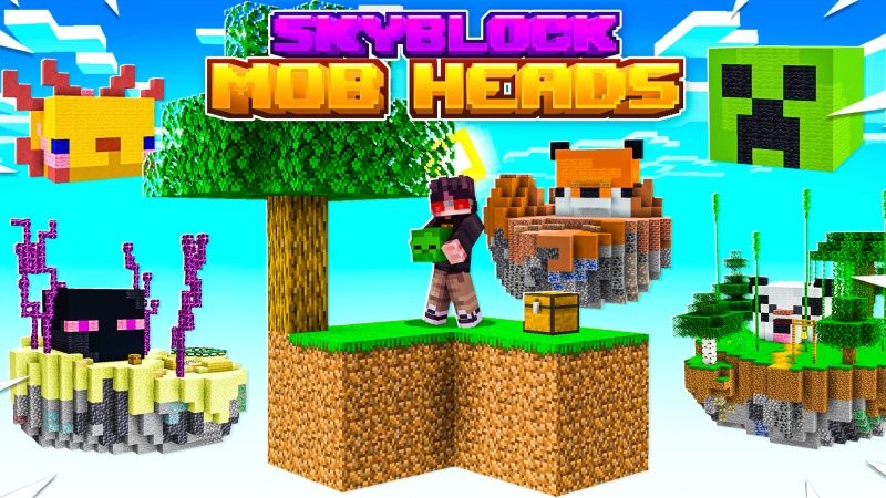 Skyblock Mob Heads on the Minecraft Marketplace by Fall Studios