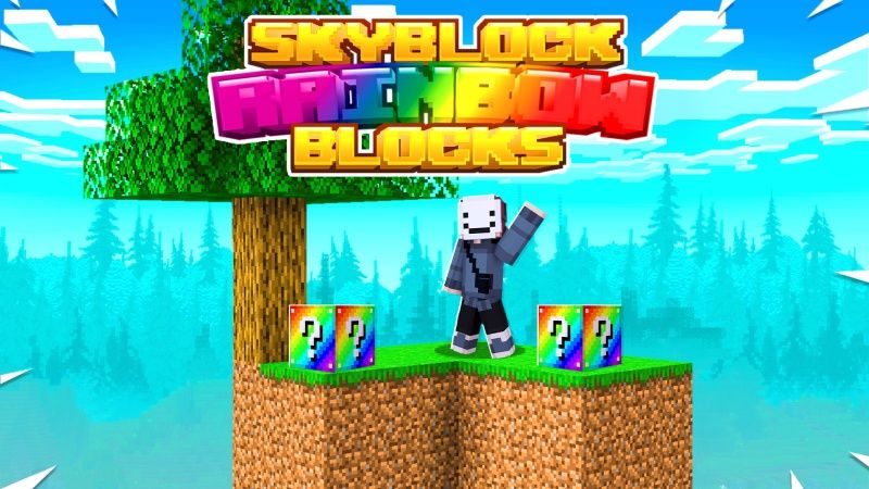 Skyblock Rainbow Blocks on the Minecraft Marketplace by Fall Studios