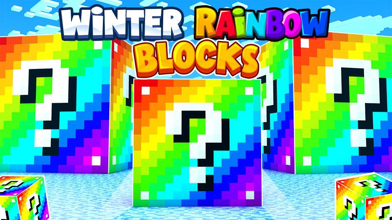 Winter Rainbow Blocks on the Minecraft Marketplace by Fall Studios